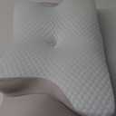 Cervical Neck Pillow - Ergonomic Side Sleeper Pillow for Pain Relief, Cooling Cervical Pillow for Sleeping, Contour Orthopedic Memory Foam Pillows for Back Stomach Sleepers (Blue)