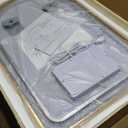 Arched LED Bathroom Mirror, 32"x20" Gold Framed Arch Backlit Vanity Mirror with Lights, Anti-Fog, 3 Colors, Dimmable, Adjustable Brightness, Waterproof, UL Listed