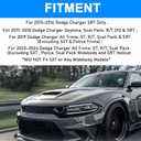 Front Upper Lower Grille For 2015-2023 Dodge Charger SRT Scat Pack Daytona Dual Kit Mesh Grill 68417502AA 68394592AA 68417505AB