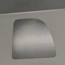 Upper Towing Mirror Glass fit for Ford F250 F350 F450 Super Duty E150 E250 E350 Excursion Econoline Pickup Truck Passenger Right Side RH Flat Non Heated