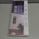 WallarGe Backlight Digital Wall Clock Battery Operated - with Temperature and Date 14.5'' Large Digital Wall Clock, Easy to Read and Set, Auto DST (Black)