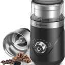 SHARDOR Adjustable Coffee Bean Grinder Electric, Herb/Spice, Espresso Grinder with 1 Removable Stainless Steel Bowl, Matte Black