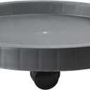 20.5 Inch Planter Caddies Rolling Saucer Caddy with Wheels, Heavy Duty Wheeled Stand for Potted Plant, Round Coaster Roller Base Tray with Casters, Flower Pot Dolly Holder for Indoor Outdoor