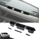 Co-pilot Front Organizer Tray Compatible with LR Defender 90/110/130 2020-2025 Accessories, Dashboard Side Storage Box ABS Black