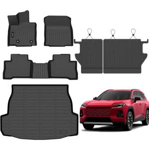Floor Mats for Toyota RAV4 Hybrid 2026-2027 Full Set with Seatback
Floor mats & Rear back mats & Cargo liner, Waterproof all weather floor liner, Custom car mat, Automotive accessories