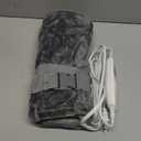 BOB AND BRAD Far Infrared Weighted Heating Pad for Back Pain Relief, Electric Heat Pad for Cramps, Knee, Neck & Shoulder, Moist Heat Therapy & Hands-Free Strap, FSA-HSA Eligible, Gift for Women Men (Gray)