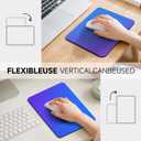 2 x Premium Mouse Pad with Stitched Edges  10.2 x 8.3 in | Smooth, Washable Mat with Non-Slip Base | Personalized Cute MousePads for Laptop, Computer, Office, Home (Blue-Purple Gradient)