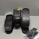 Under Desk Elliptical Machine, Leg Exerciser as Seen on TV While Sitting for Senior with Remote Control, Portable & Quiet Pedal Exerciser with 12 Adjustable Speed (Black)