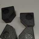 SEISSO Anti Vibration Pads for Washing Machine. 4 Pack Washer and Dryer Pedestals High Hard Wearing Stackable Rubber Pads. Shock and Noise Cancelling for Washing Machine Foot Pads (Black)