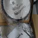 VORRINGARD Enameled Cast Iron Dutch Oven Pot with Lid, for Bread Baking, Round Bread Oven include Sourdough Bread Baking Supplies Set, 4.5QT, White