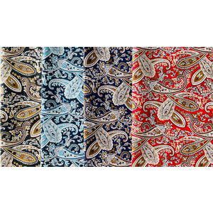 6 PCS Fat Quarters Fabric Bundles 18 inchx22 inch Cotton Quilting Fabric for Sewing Mask,Paisley Pattern