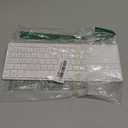 Rapoo Portable Wireless Keyboard with Touchpad, Multi-Device HTPC Keyboard for PC-Connected TV/Tablet/Steam Deck/Gaming Console/Raspberry Pi/Mini PC - Support Touch Gestures for Windows & Mac (White)