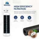 MARRIOTTO EDR1RXD1 Refrigerator Water Filter Compatible with Whirlpool W10295370A, WHR1RXD1, KAD1RXD1, Filter 1, W10295370, P4RFWB, P8RFWB2L, 46-9930, 46-9081 Refrigerator Water Filter, Pack of 1