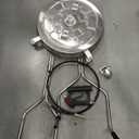 EVEAGE 13.7'' Pressure Washer Surface Cleaner with 4 Wheels Stainless Steel Surface Cleaner & Unique Bending Rod Design 2 Nozzles for Cleaning Driveway & Sidewalk, Max 4000PSI-EP002