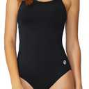 baleaf Women's Athletic Training Adjustable Strap One Piece Swimsuit (Black, S)