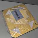 LIFELUM Gold Gift Boxes with Lids,1 Pack 13.85 x 8.35 x 4.45 inch Gift Box with Ribbon, Card, Shredded Paper Filler Gift Box for Valentine's day,Christmas,Birthdays, Bridal Gifts,Weddings