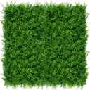 ODTORY Artificial Plants Hedge Wall Panels20x20 Inch 12P UV-Anti Greenery Boxwood Fence Privacy Screen, Faux Ivy Grass Wall with Fake Leaves for Indoor Outdoor Background Covering