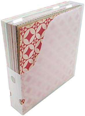 Advantus Vertical Scrapbook Paper Holder, Frosted