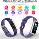 Fitness Tracker with Step Counter/Calories/Stopwatch, Activity Tracker, Health Tracker with Heart Rate Monitor, Sleep Tracker,1.10''AMOLED Touch Color Screen, Pedometer Watch for Women Men