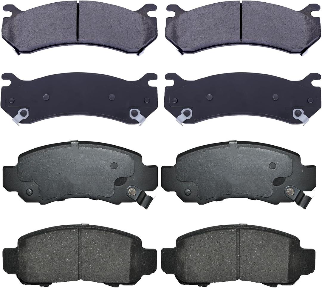 Front Rear Ceramic Brake Pads Compatible for Cadillac, for Chevy Avalanche 1500,Silverado 1500,Suburban 1500,Tahoe,for GMC Sierra 1500,Yukon,Yukon XL 1500