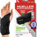 MUELLER Sports Medicine Green Fitted Wrist Brace for Men and Women, Wrist Pain Relief Support, Ideal for Carpal Tunnel, Tendonitis, Arthritis, Black (Small/Medium (Pack of 1)