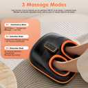 Foot Massager Machine with Heat, Upgrade 6 Airbags 29 Nodes Deep Rolling, Compression, Ankle Kneading, Shiatsu Foot Massager for Neuropathy Plantar Fasciitis, Gifts for Men Women Fits Up to 13"