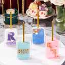 RomanticBaking 100 Pack 3.5"x 2.4"x 1.38" Rice Krispie Treat Boxes Cakesickle Boxes Macaron Boxes for Bridal Shower Birthday Party
