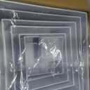 8 Pcs White Acrylic Boxes for Display as Buffet Risers and Stands, Food Risers for Party, Table, Stands, including 10", 9", 8", 7", 6", 5", 4", 3" (Large, 8Pcs, White)
