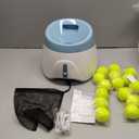 Automatic Dog Ball Launcher, Dog Ball Thrower Machine with 10-30Ft 3 Launching Distance, Interactive Toys for Small Dogs Indoor & Outdoor with 15 Mini Tennis Balls (2 inch) -Blue