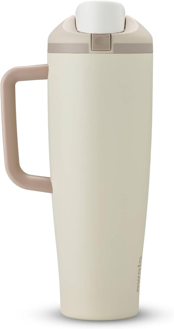 Owala FreeSip Tumbler - Stainless Steel - 40-oz. - Tan (Lightly Toasted)