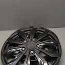 LYDS Spyder GM Gunmetal Gray Universal 15 inch Premium ABS Hubcap Wheel Cover Replacement Set of 4 - GWC-15GM-B(ring holders broken)