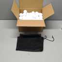 Coopay 120 Pack Practice Golf Balls, 42mm Plastic Golf Training Balls with a Drawstring Bag Hollow Sports Limited Flight for Swing Practice Driving Range Backyard Home (White)