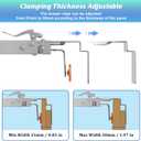Drawer Front Installation Clamps Adjustable Drawer Fixing Clamp for Cabinet Installation Tools Drawer Front Fixing Clip, 2 Pack Efficient Drawer Face Panel Clamps