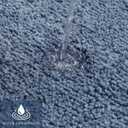 MIULEE Dusty Blue Bathroom Runner Rugs Soft Microfiber Bath Mat 24x44 Inch | Absorbent, Non Slip, Quick Dry, Fluffy Bath Rugs for Bathroom Floor Tub Showers, Machine Washable