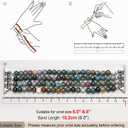 Newlibery Natural Stone Bracelet Beaded-Bands Women Compatible with Apple Watch 38mm 40mm 41mm 42mm (S10/11) Feminine Cute Handmade Stretch Strap for iWatch Series 11/10/9/8/7/6/5/4/3/2/1 SE 3/2/1