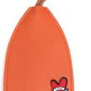 2 x PU Leather Key Fob Case, 5Pcs Key Pouch for Car Keys Keychain Holder Love Heart Decor Key Case, 5 Colors