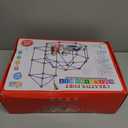 Fort Building Kit for Kids,STEM Construction Toys, Christmas & Birthday Gift for 4 5 6 7 8 9 10 11 12 Years Old Boys and Girls, Ultimate Creative Set for Indoor & Outdoors Activity,140 Pcs, Original (Red)