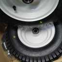 16x6.50-8 Tubeless Tire and Wheel, 【1" Bearing, 4" Centered Hub】,16x6.5-8" Lawn Mower Tires, Universal Fit Riding Mower and Garden Tractor Front Wheels, 4 Ply, V-Turf Pattern, 2 Pack