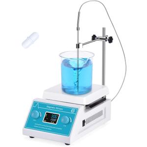 Slendor Magnetic Stirrer 5000ml Hotplate Mixer 2000 RPM Hot Plate Max 300℃/572℉ Lab Heating Plate Stirrers with LED Digital Display, Stir Bar, Temp Sensor and Support Stand