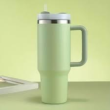 b-well metal water flask, green