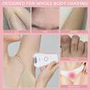 Glabrouse Skin Smooth Glide Epilator for Women,Facial Epilator for Women,Cordless Face Hair Remover with Light,Hair Rmoval for Face Bikini Legs, Body Removal Device