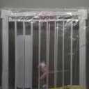 Cumbor Baby Gate for Stairs, Mom's Choice Awards Winner-Dog Gate for Doorways, Pressure Mounted Auto-Close Pet Gates for Dogs Indoor, Safety Child Gate with Easy Walk Thru Door, White 29.7x6 inch