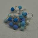 Indoor String Lights 6.56 Feet Pom Poms Fairy 20 LED Battery Operated Ball Warm White Globe Colorful Decor for Home Bedroom Kids Playhouse Holiday Christmas (Blue)