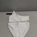 MOOSLOVER Women Cutout One Shoulder High Waisted Bikini High Cut Two Piece Swimsuits, M