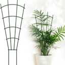 6-Pack Metal Trellis for Potted Plants, 32" Heavy Duty Garden Trellis for Climbing Plants, Rustproof Powder Coated Indoor/Outdoor Trellis for Climbing Vines, Flowers, Houseplants
