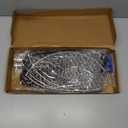 Chicken net Catcher Stainless Steel Poultry net, Ideal for catching Birds, Chickens, Ducks, Fish, Geese, etc. in Chicken coop or Outdoors, Fishing net with Handles(Including 2 nets and 1 Pole)