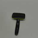 Pecute Self-Cleaning Slicker Brush for Dogs, Cats, Lightweight Dog Brush for Shedding Massaging Grooming, Cat Brush Gently Removes Loose Fur Undercoat for Small Dogs Cats Rabbits of All Hair Types (Medium, Green)
