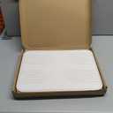 2 PCS Stone Dish Drying Mat  Silicone Mat for Kitchen Counter  Diatomaceous Earth Bath Mat for Bathroom, 16.14"L12.4"W2 Quick Dry Mats for Dishes ,Bottles, Cups, Match Any Countertop(White)