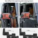 JOYTUTUS Mirrors Doors Off Doors On Compatible with Wrangler TJ JK JKU, All Year Used Side Mirrors for Wrangler 1997-2018, Wider View No Vibrate & Wobble, Red