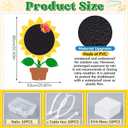 MotiMind 1 Pcs Sunflower Giant Outdoor Chalkboard for Kids, Yellow